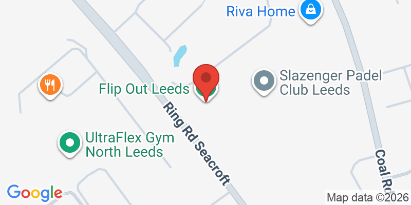 Mapa de la ubicación de Flip Out Leeds