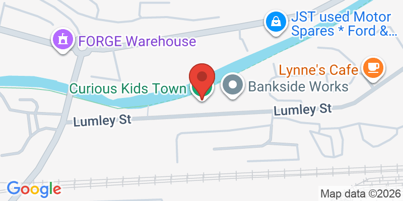 Mapa de la ubicación de Curious Kids Town