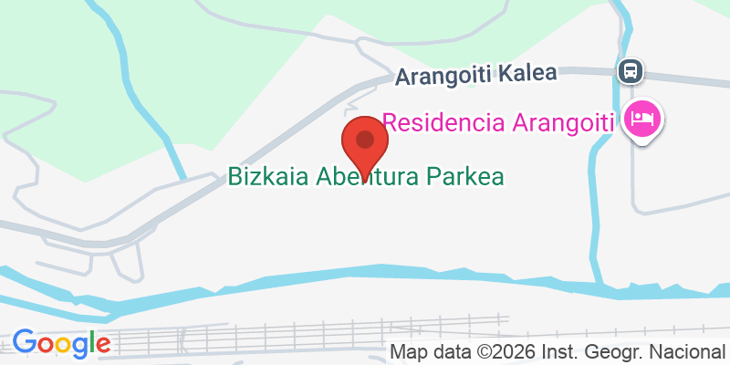 Mapa de la ubicación de Bizkaia Park Abentura