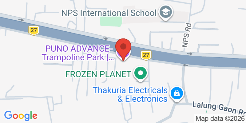 Mapa de la ubicación de PUNO ADVANCE- Trampoline Park | Adventure Park | VR games | Bowling | Sports Cafe | Gaming Zone in Guwahati | Kids Play Arena