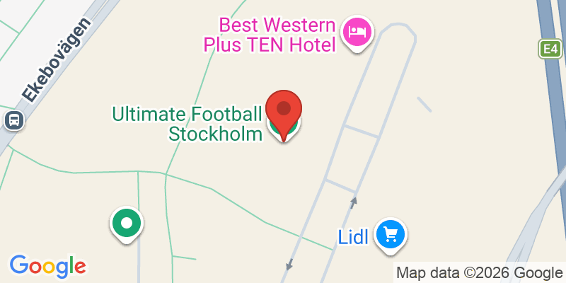 Mapa de la ubicación de Ultimate Football Stockholm