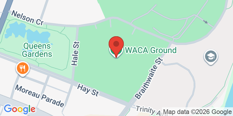 Mapa de la ubicación de WACA Ground