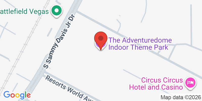 Mapa de la ubicación de The Adventuredome Indoor Theme Park