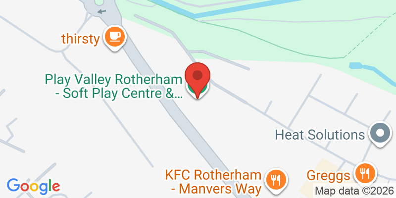 Mapa de la ubicación de Play Valley Rotherham - Soft Play Centre & Kids Parties