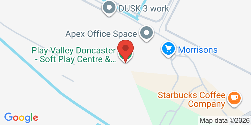 Mapa de la ubicación de Play Valley Doncaster - Soft Play Centre & Kids Parties