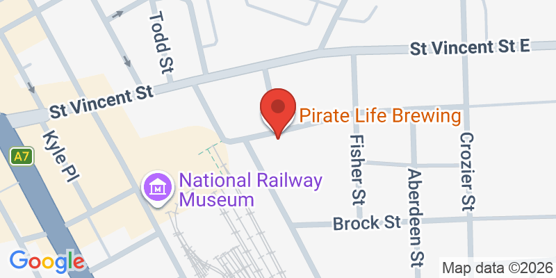 Mapa de la ubicación de Pirate Life Brewing