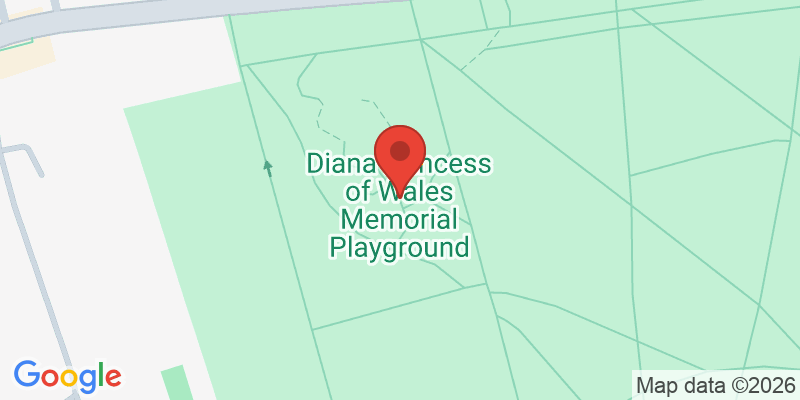 Mapa de la ubicación de Diana Princess of Wales Memorial Playground
