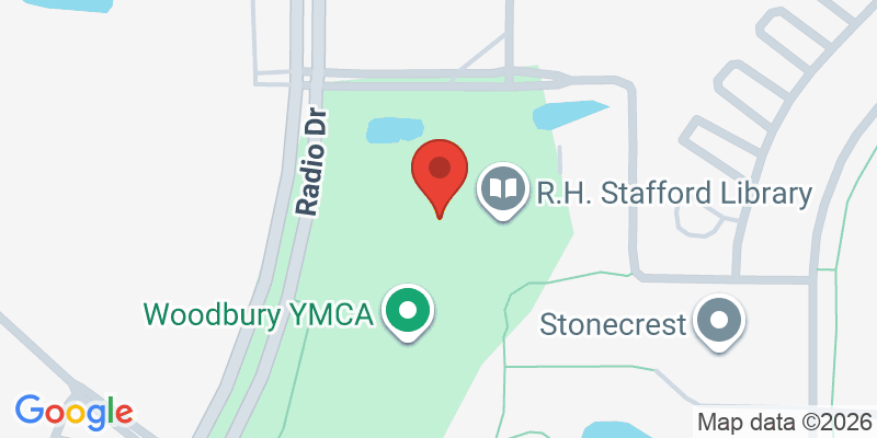Mapa de la ubicación de Woodbury Central Park