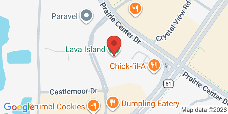 Mapa de la ubicación de Lava Island