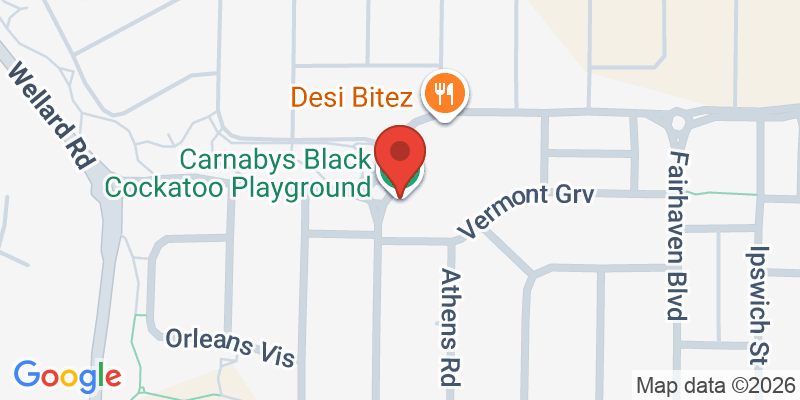 Mapa de la ubicación de Carnabys Black Cockatoo Playground