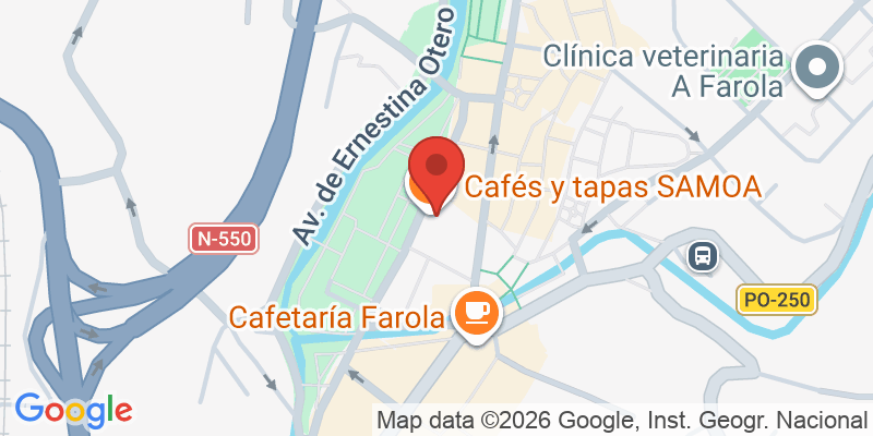Mapa de la ubicación de Cafetería Samoa