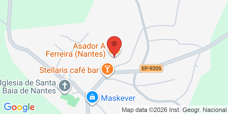 Mapa de la ubicación de Asador A Ferreira