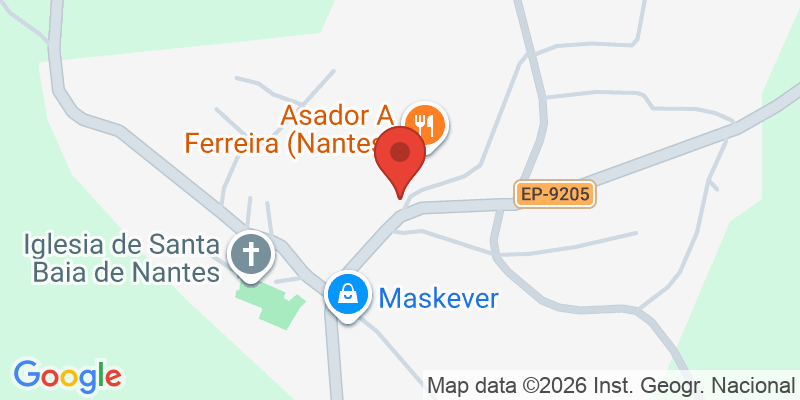 Mapa de la ubicación de Asador A Ferreira (Nantes)