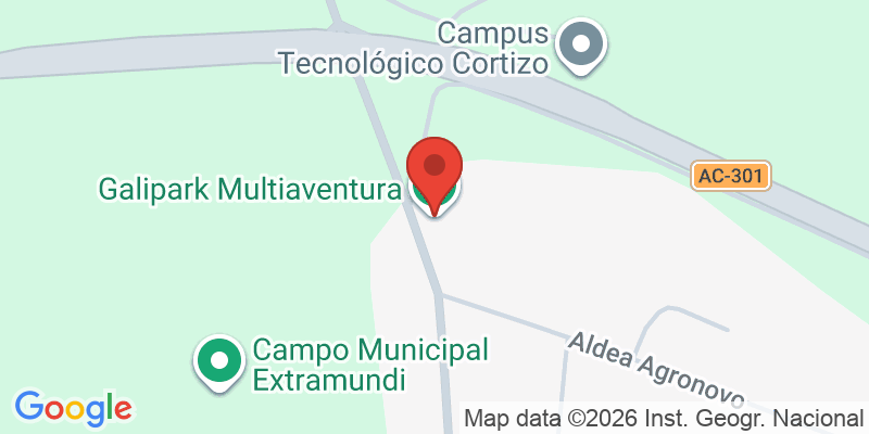 Mapa de la ubicación de Galipark Multiaventura