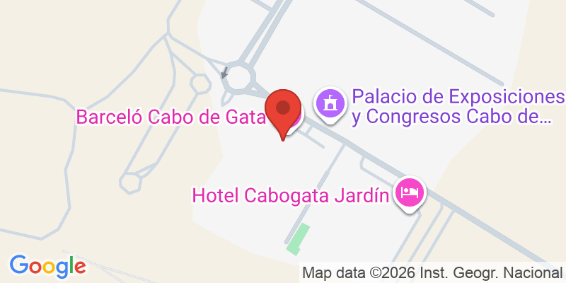 Mapa de la ubicación de Barceló Cabo de Gata