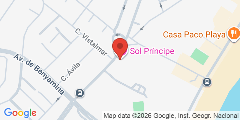 Mapa de la ubicación de Hotel Sol Príncipe