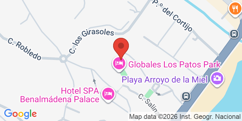 Mapa de la ubicación de Globales Los Patos Park