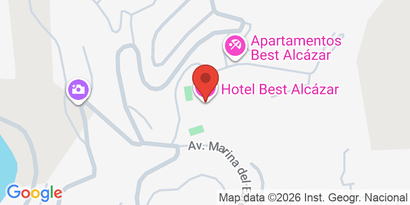 Mapa de la ubicación de Hotel Best Alcázar