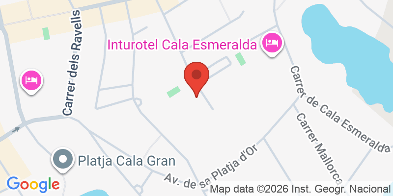 Mapa de la ubicación de Hotel Cala d'Or Playa