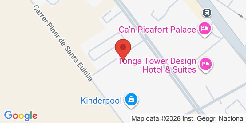Mapa de la ubicación de Zafiro Can Picafort