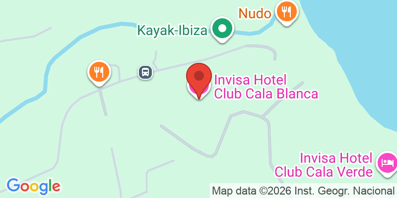 Mapa de la ubicación de Invisa Hotel Club Cala Blanca