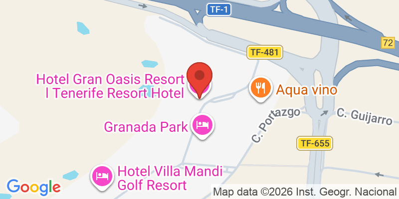 Mapa de la ubicación de Hotel Gran Oasis Resort l Tenerife Resort Hotel