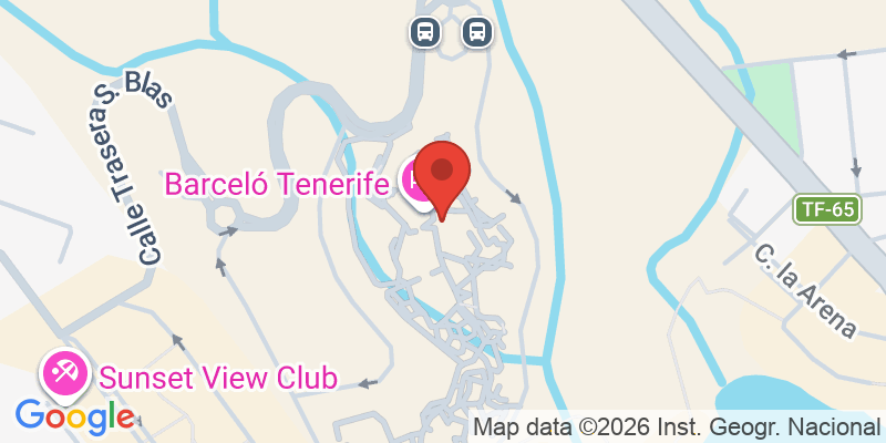 Mapa de la ubicación de Barceló Tenerife