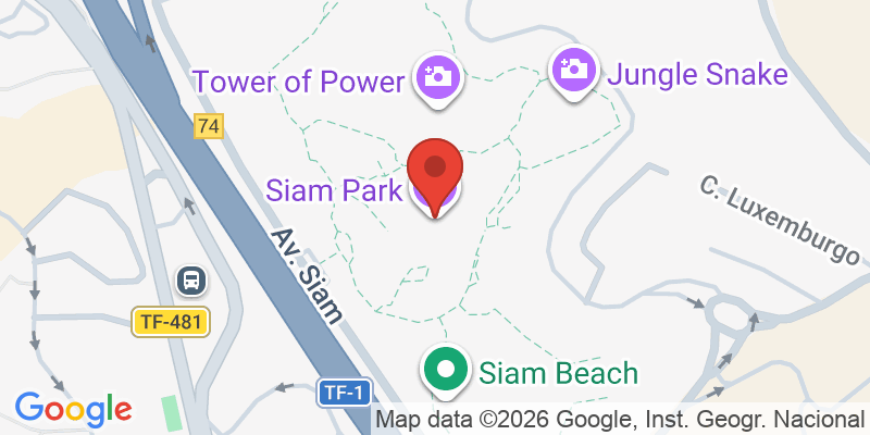 Mapa de la ubicación de Siam Park