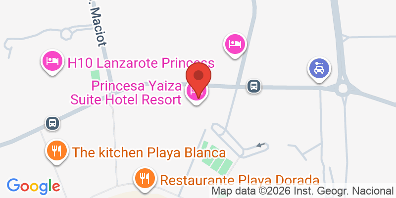 Mapa de la ubicación de Princesa Yaiza Suite Hotel Resort 5* Lujo