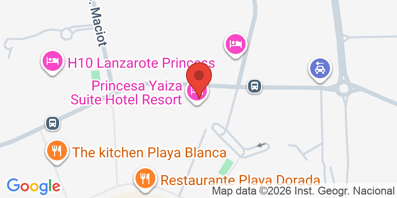 Mapa de la ubicación de Princesa Yaiza Suite Hotel