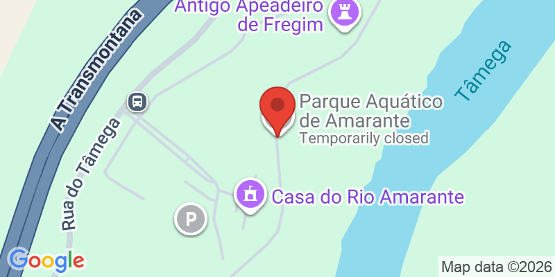 Mapa de la ubicación de Amarante Water Park