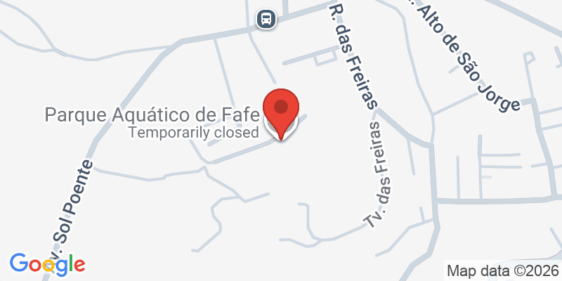 Mapa de la ubicación de Parque Aquático de Fafe