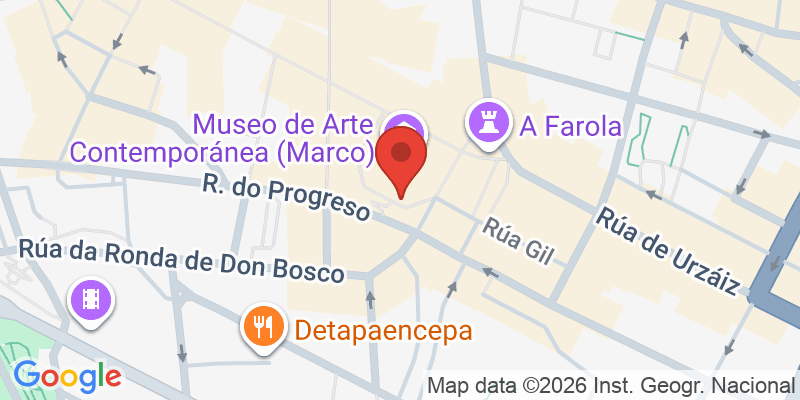 Mapa de la ubicación de Museo de Arte Contemporáneo de Vigo (Marco)