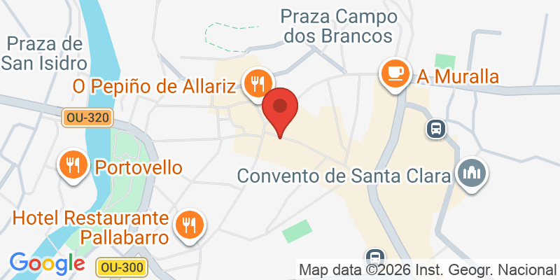 Mapa de la ubicación de Museo Galego do Xoguete de Allariz