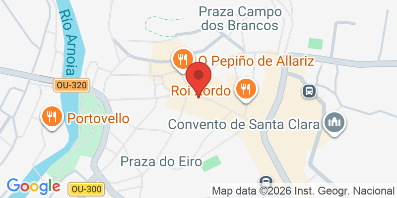 Mapa de la ubicación de Museo Galego do Xoguete de Allariz