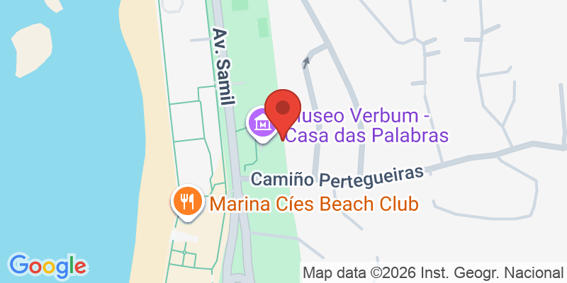 Mapa de la ubicación de Verbum - Casa das Palabras