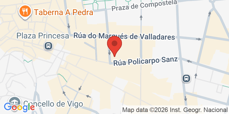 Mapa de la ubicación de Casa das Artes