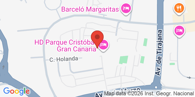Mapa de la ubicación de HD Parque Cristóbal
