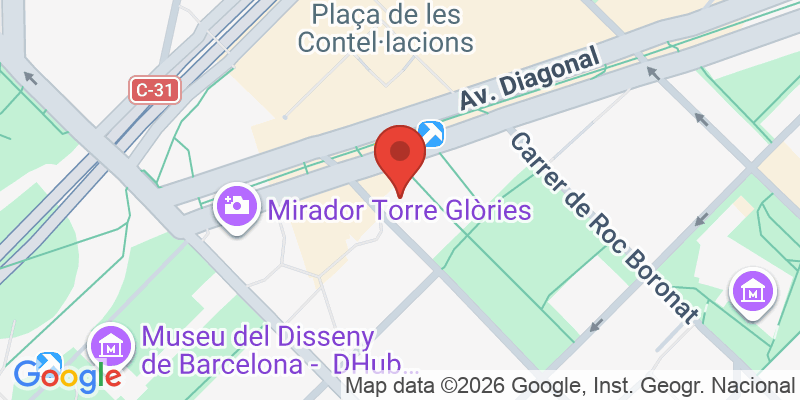 Mapa de la ubicación de Hotel Novotel Barcelona City