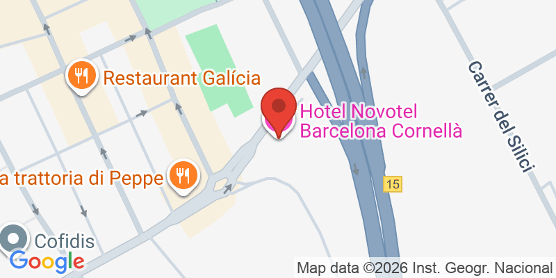 Mapa de la ubicación de Novotel