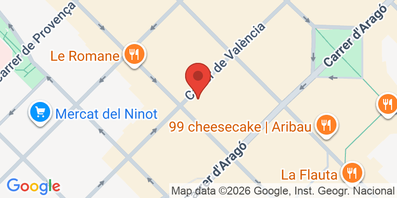 Mapa de la ubicación de Splendom Suites Barcelona