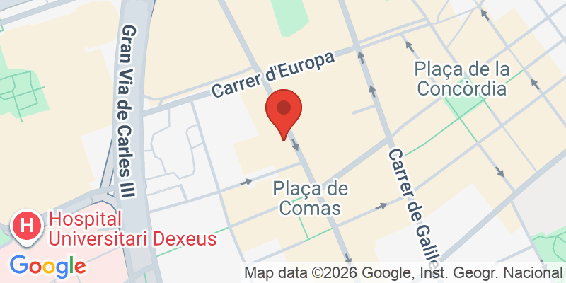 Mapa de la ubicación de Aparthotel Atenea Barcelona