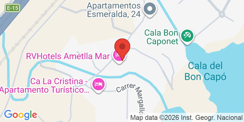Mapa de la ubicación de Hotel Ametlla Mar