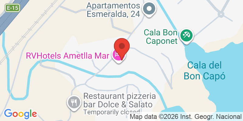 Mapa de la ubicación de Hotel Ametlla Mar