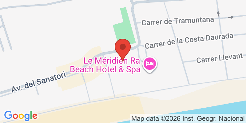 Mapa de la ubicación de Le Méridien Ra Beach Hotel & Spa