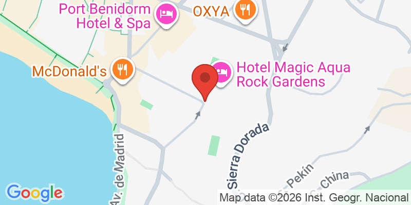 Mapa de la ubicación de Hotel Magic Aqua Rock Gardens