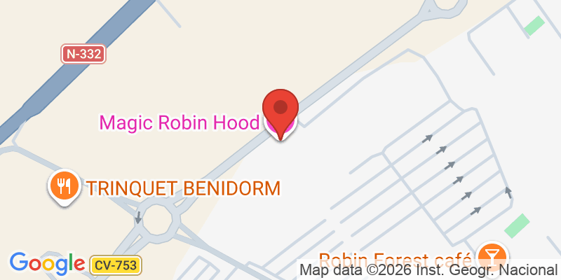 Mapa de la ubicación de Magic Robin Hood