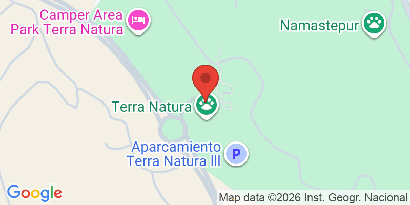 Mapa de la ubicación de Terra Natura Benidorm