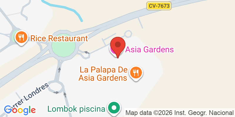 Mapa de la ubicación de Asia Gardens Hotel & Thai Spa