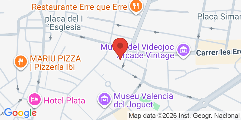 Mapa de la ubicación de Hotel del Juguete